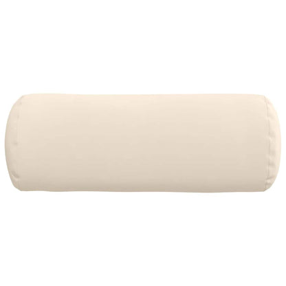 Bolsterkissen 2 pcs Beige Ø 25 x 70 cm Mikrofaserstoff