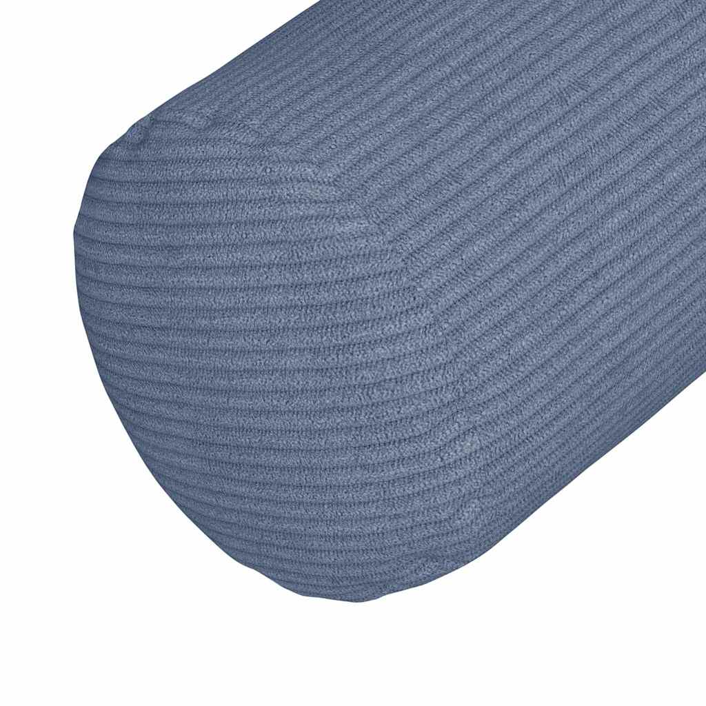 Bolsterkissen 2 pcs Blau Ø 25 x 70 cm Cordstoff