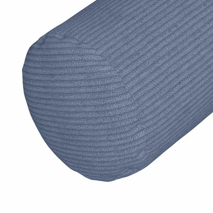 Bolsterkissen 2 pcs Blau Ø 25 x 70 cm Cordstoff