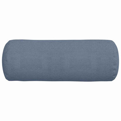 Bolsterkissen 2 pcs Blau Ø 25 x 70 cm Cordstoff