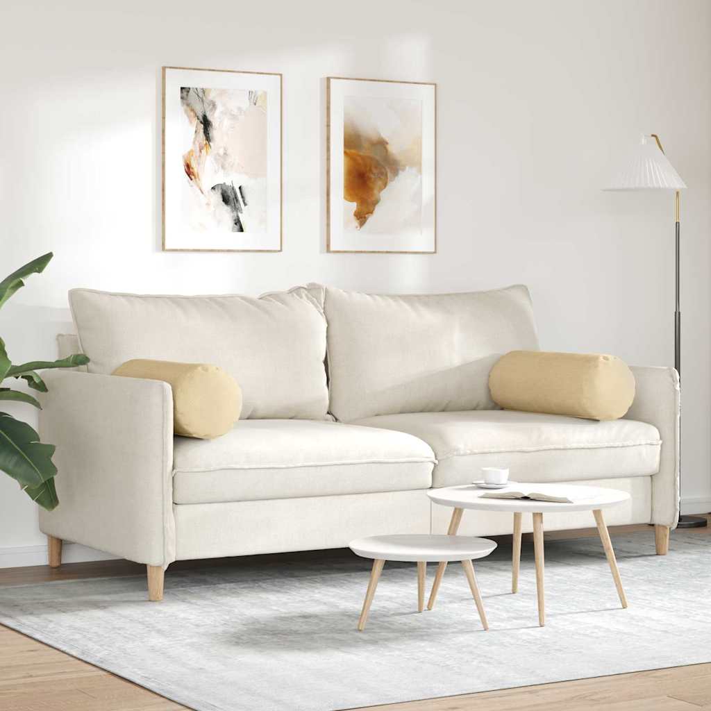 Bolsterkissen 2 pcs Grau-Grün Ø 25 x 70 cm Cordstoff