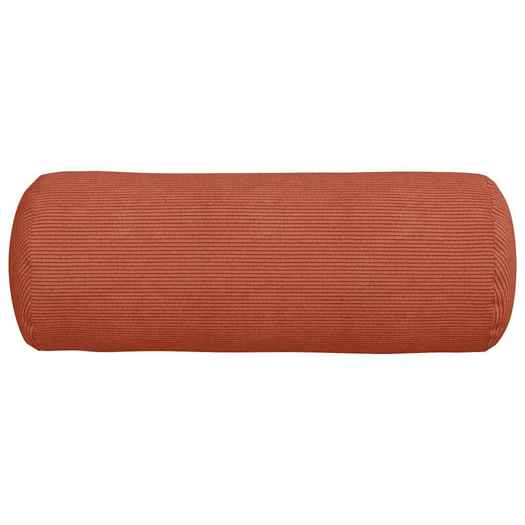 Bolsterkissen 2 pcs Rot-Orange Ø 25 x 70 cm Cordstoff