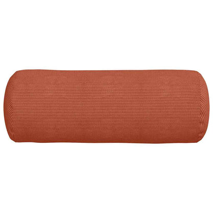 Bolsterkissen 2 pcs Rot-Orange Ø 25 x 70 cm Cordstoff