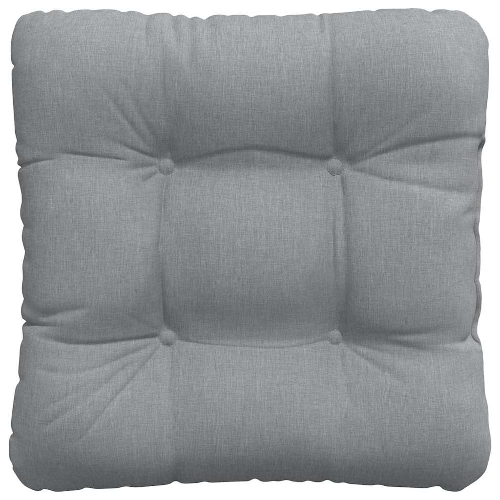 Sitzkissen 4 pcs Hellgrau 40 x 40 x 12 cm Stoff