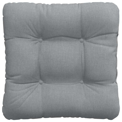 Sitzkissen 4 pcs Hellgrau 40 x 40 x 12 cm Stoff