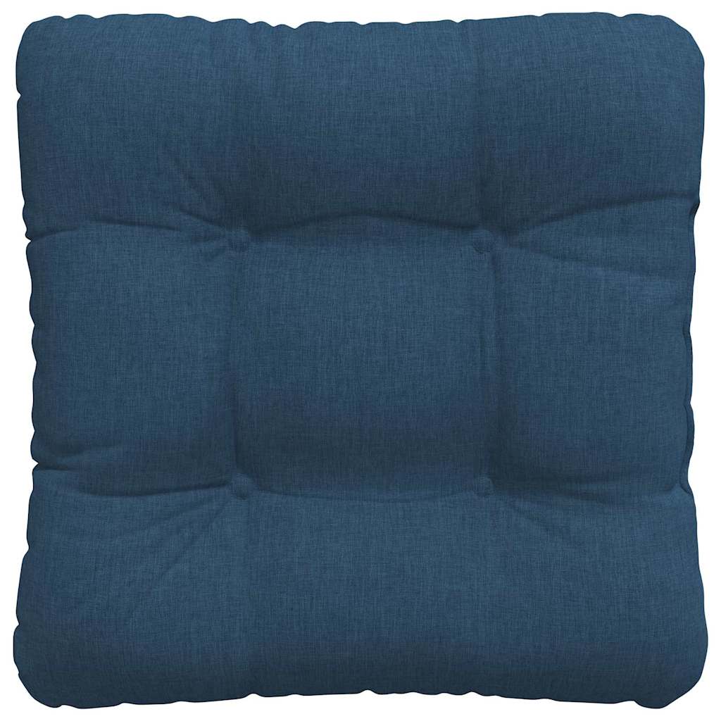 Sitzkissen 4 pcs Blau 40 x 40 x 12 cm Stoff