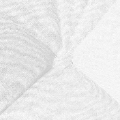 Sitzkissen 4 pcs Weiß 40 x 40 x 12 cm Stoff