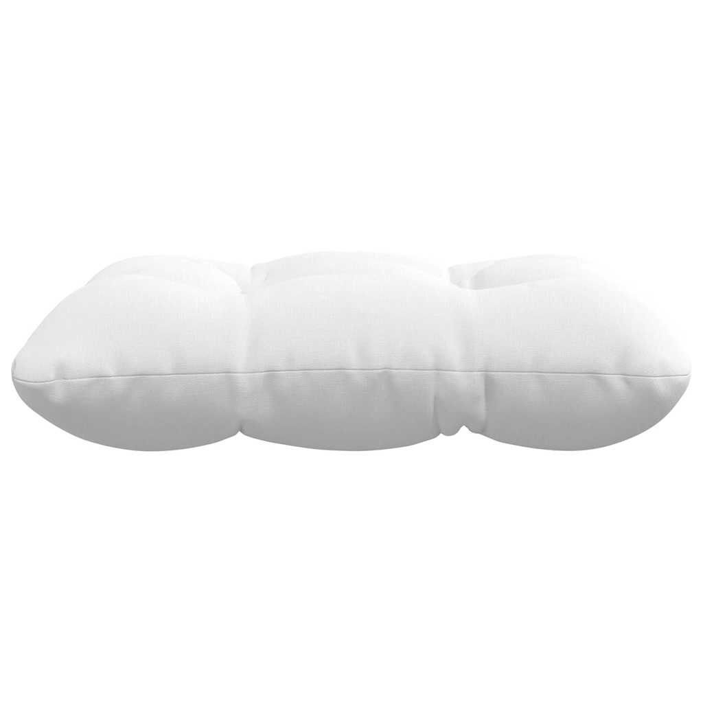 Sitzkissen 4 pcs Weiß 40 x 40 x 12 cm Stoff
