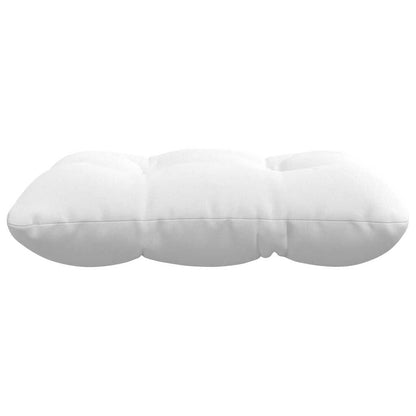 Sitzkissen 4 pcs Weiß 40 x 40 x 12 cm Stoff