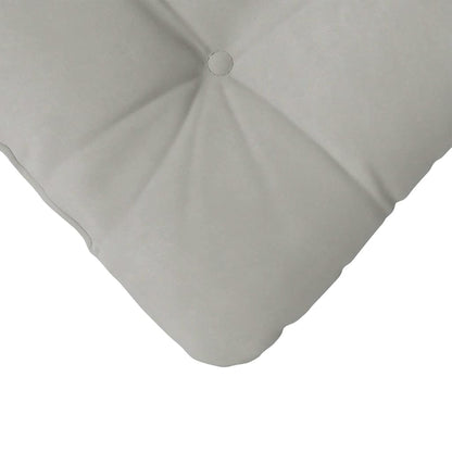 Sitzkissen 4 pcs Hellgrau 40 x 40 cm Mikrofaserstoff