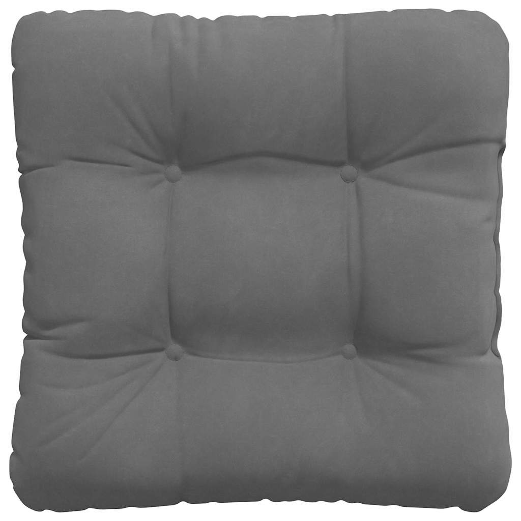 Sitzkissen 4 pcs Dunkelgrau 40 x 40 cm Mikrofaserstoff