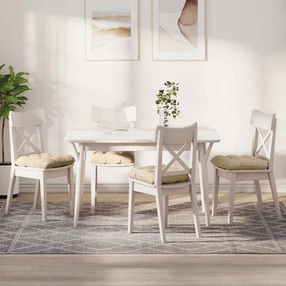 Sitzkissen 4 pcs Creme 40 x 40 cm Mikrofaserstoff