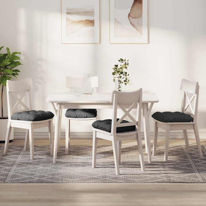 Sitzkissen 4 pcs Dunkelgrau 40 x 40 cm Cordstoff