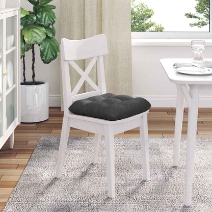 Sitzkissen 4 pcs Dunkelgrau 40 x 40 cm Cordstoff