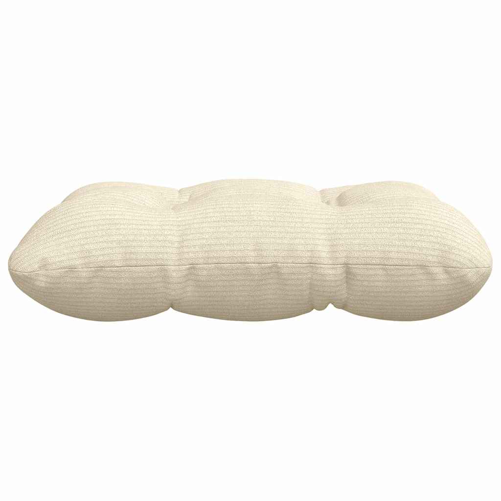 Sitzkissen 4 pcs Creme 40 x 40 cm Cordstoff