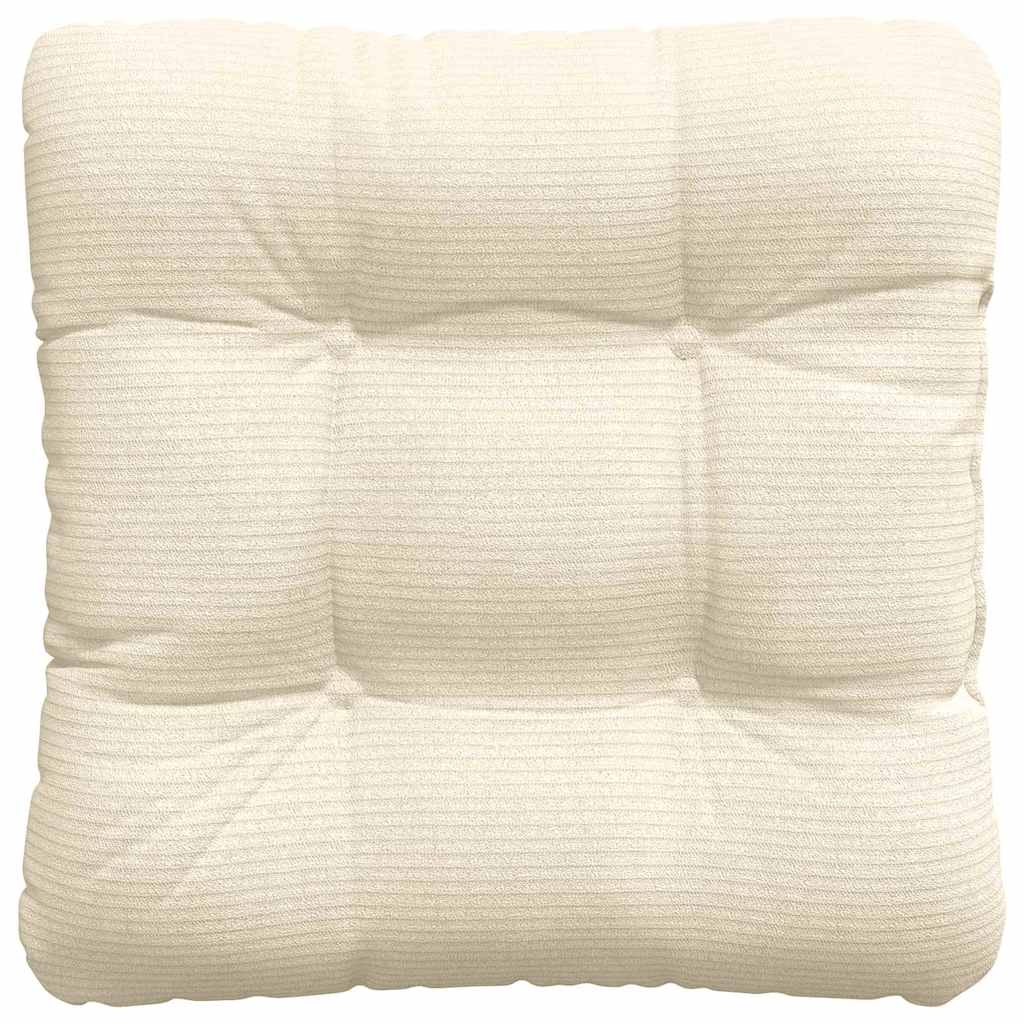 Sitzkissen 4 pcs Creme 40 x 40 cm Cordstoff