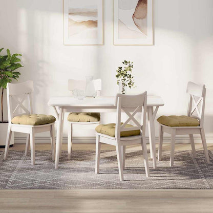 Sitzkissen 4 pcs Grau-Grün 40 x 40 cm Cordstoff