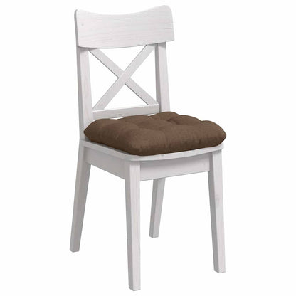 Sitzkissen 4 pcs Braun 45 x 45 x 12 cm Stoff