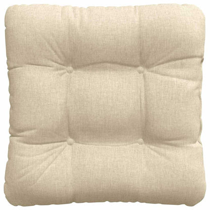 Sitzkissen 4 pcs Creme 45 x 45 x 12 cm Stoff