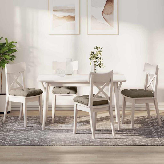 Sitzkissen 4 pcs Taupe 45 x 45 cm Mikrofaserstoff