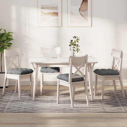 Sitzkissen 4 pcs Dunkelgrau 45 x 45 cm Mikrofaserstoff