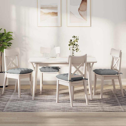 Sitzkissen 2 pcs Hellgrau 40 x 40 x 6 cm Stoff