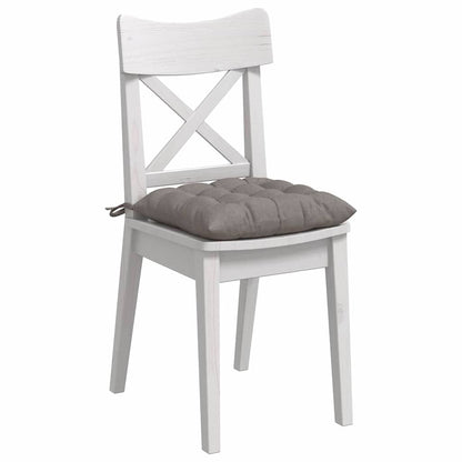 Sitzkissen 2 pcs Taupe 40 x 40 x 6 cm Stoff