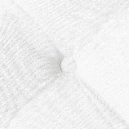 Sitzkissen 2 pcs Weiß 40 x 40 x 6 cm Stoff