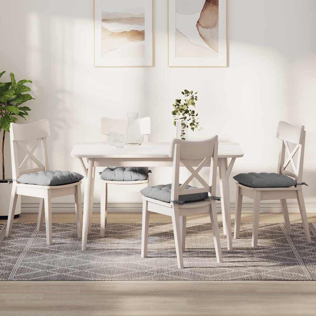 Sitzkissen 2 pcs Wolkengrau 40 x 40 x 6 cm Stoff