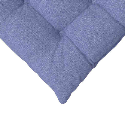 Sitzkissen 2 pcs Jeans blau 40 x 40 x 6 cm Stoff