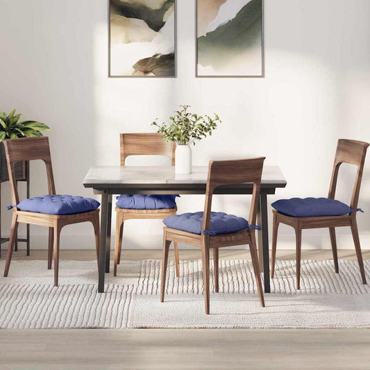 Sitzkissen 2 pcs Jeans blau 40 x 40 x 6 cm Stoff