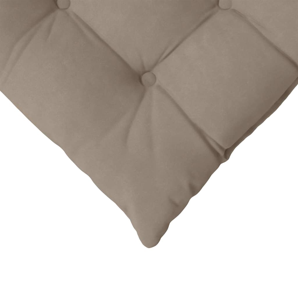 Sitzkissen 4 pcs Taupe 40 x 40 x 6 cm Mikrofaser