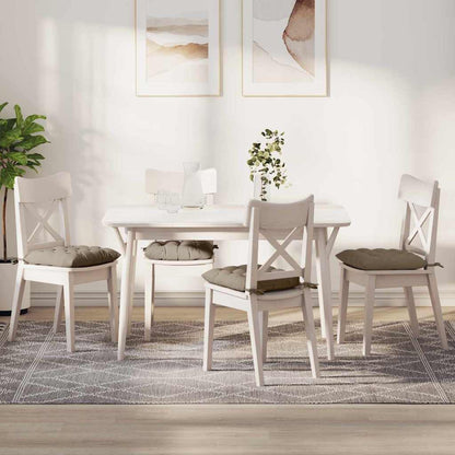 Sitzkissen 4 pcs Taupe 40 x 40 x 6 cm Mikrofaser