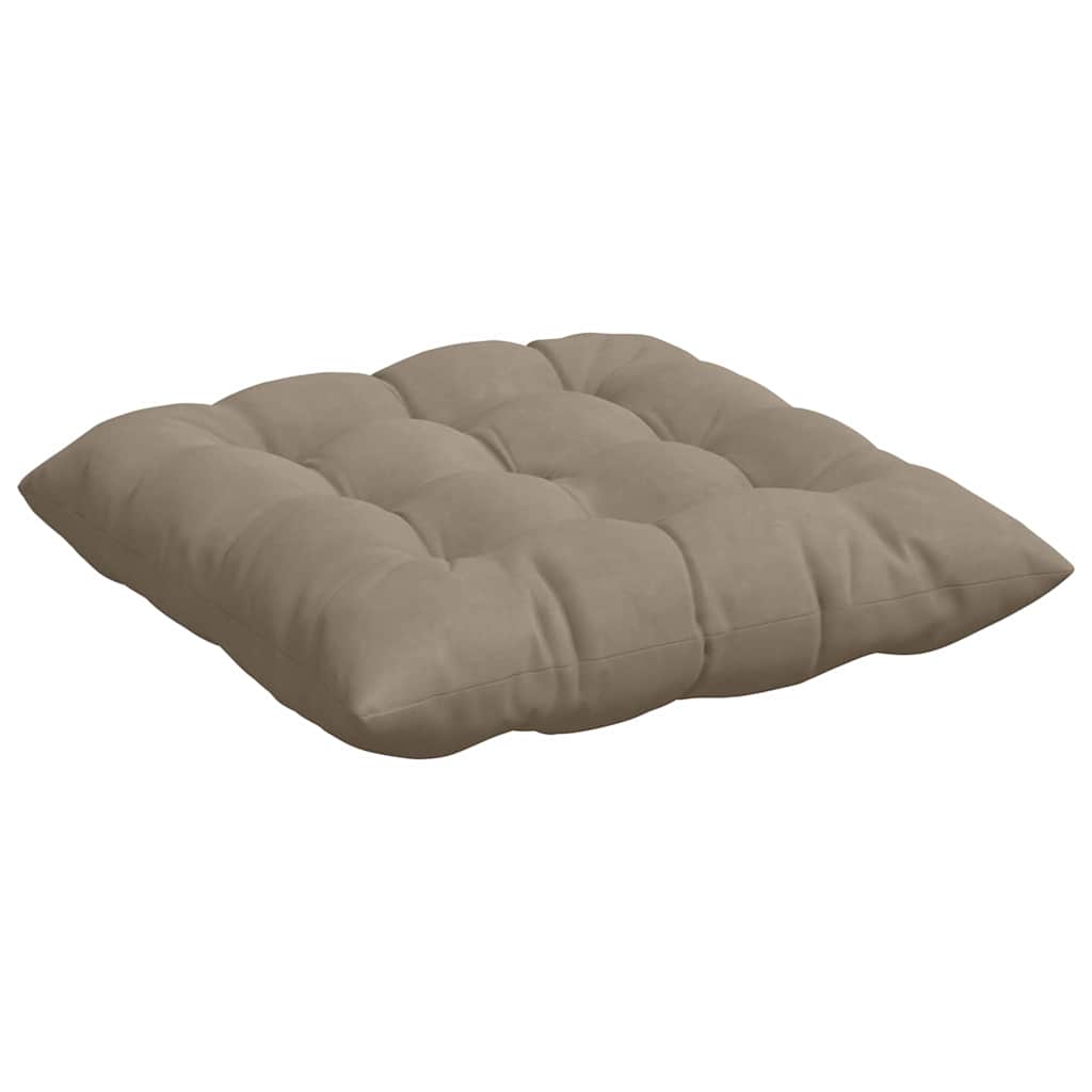 Sitzkissen 4 pcs Taupe 40 x 40 x 6 cm Mikrofaser