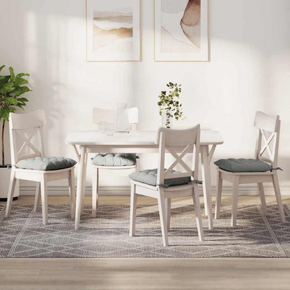 Sitzkissen 4 pcs Hellgrau 40 x 40 x 6 cm Mikrofaser