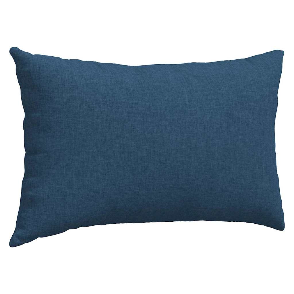 Sofakissen 2 pcs Blau 50 x 30 cm Stoff