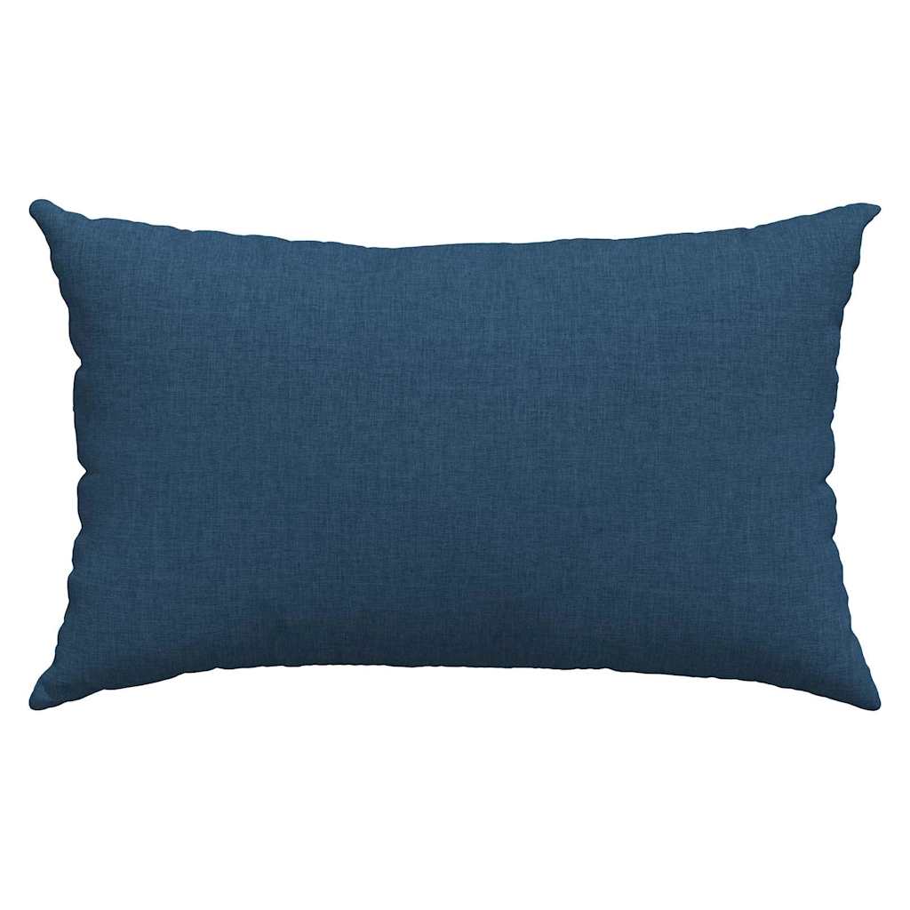 Sofakissen 2 pcs Blau 50 x 30 cm Stoff