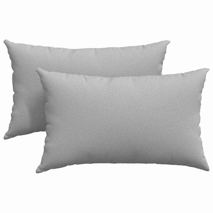 Sofakissen 2 pcs Grau 50 x 30 cm Stoff