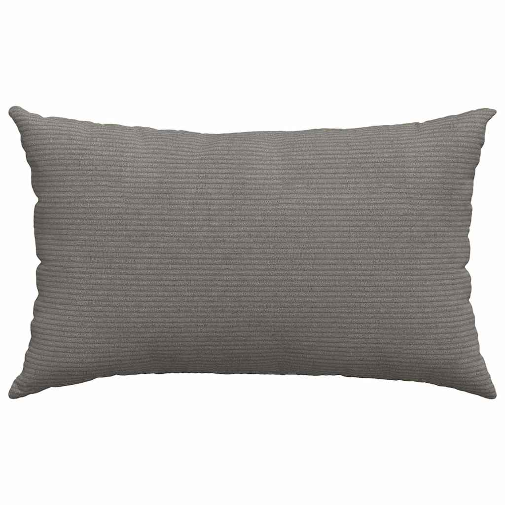 Sofakissen 2 pcs Hellgrau 50 x 30 cm Cordstoff