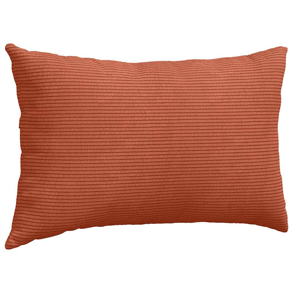 Sofakissen 2 pcs Rot-Orange 50 x 30 cm Cordstoff