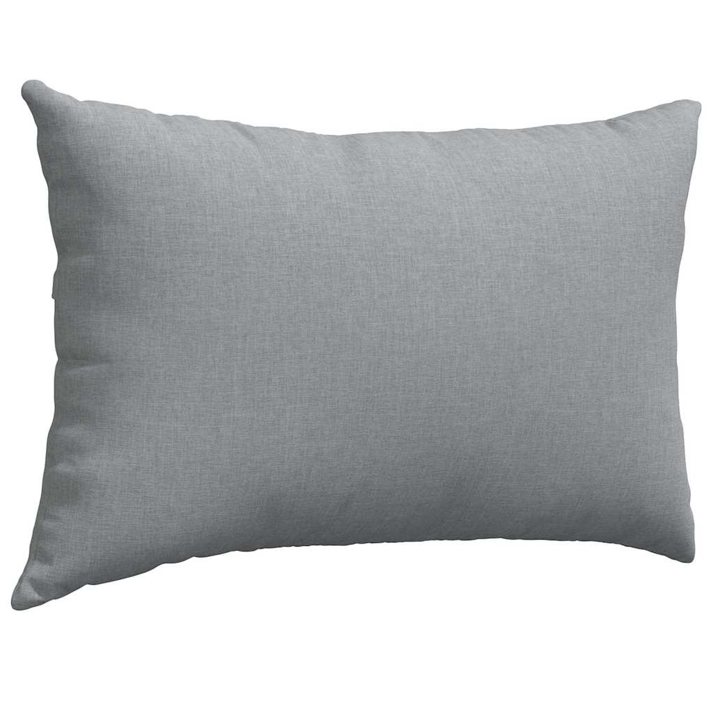Sofakissen 2 pcs Hellgrau 60 x 40 cm Stoff