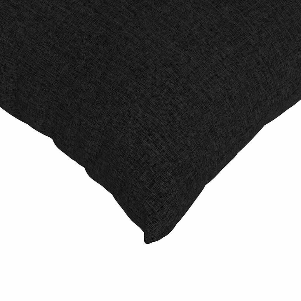 Sofakissen 2 pcs Schwarz 60 x 40 cm Stoff