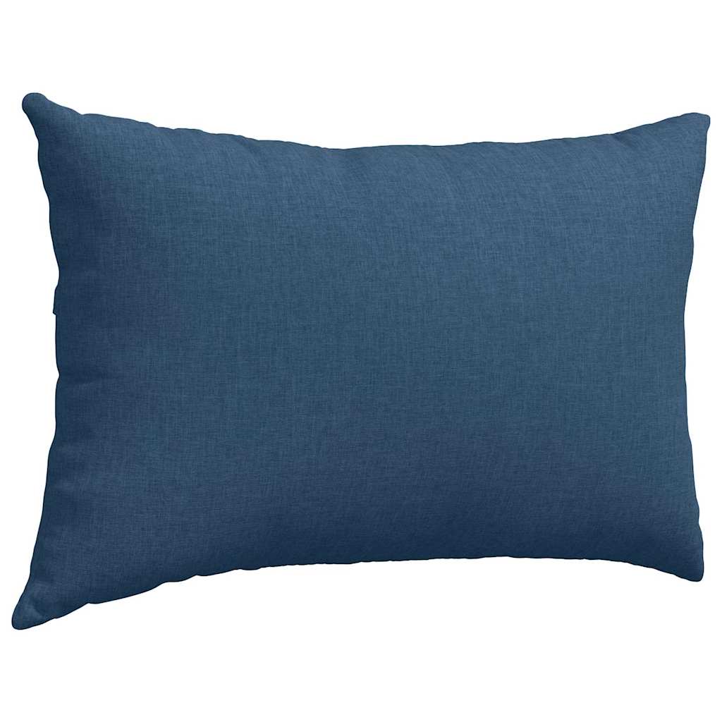 Sofakissen 2 pcs Blau 60 x 40 cm Stoff