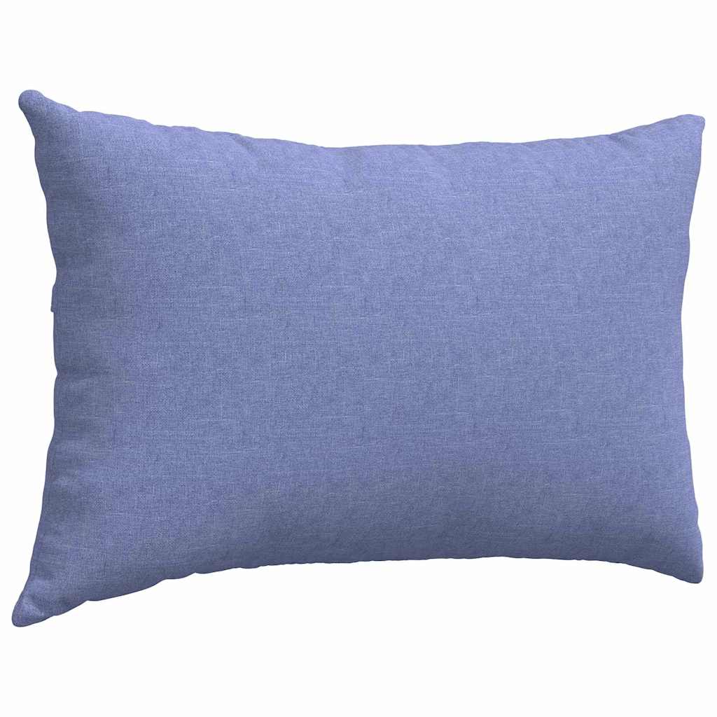 Sofakissen 2 pcs Blau 60 x 40 cm Stoff