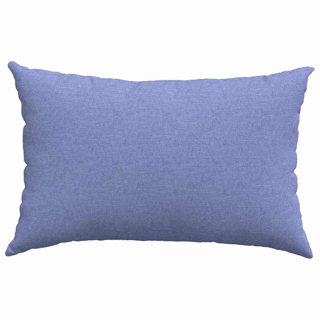 Sofakissen 2 pcs Blau 60 x 40 cm Stoff