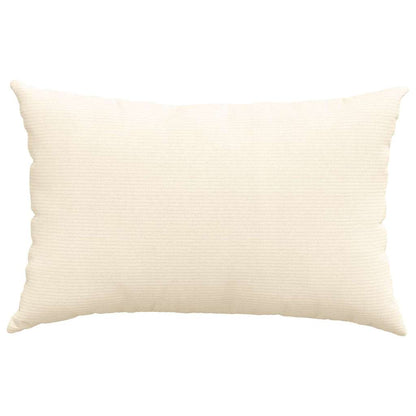 Sofakissen 2 pcs Creme 60 x 40 cm Cordstoff