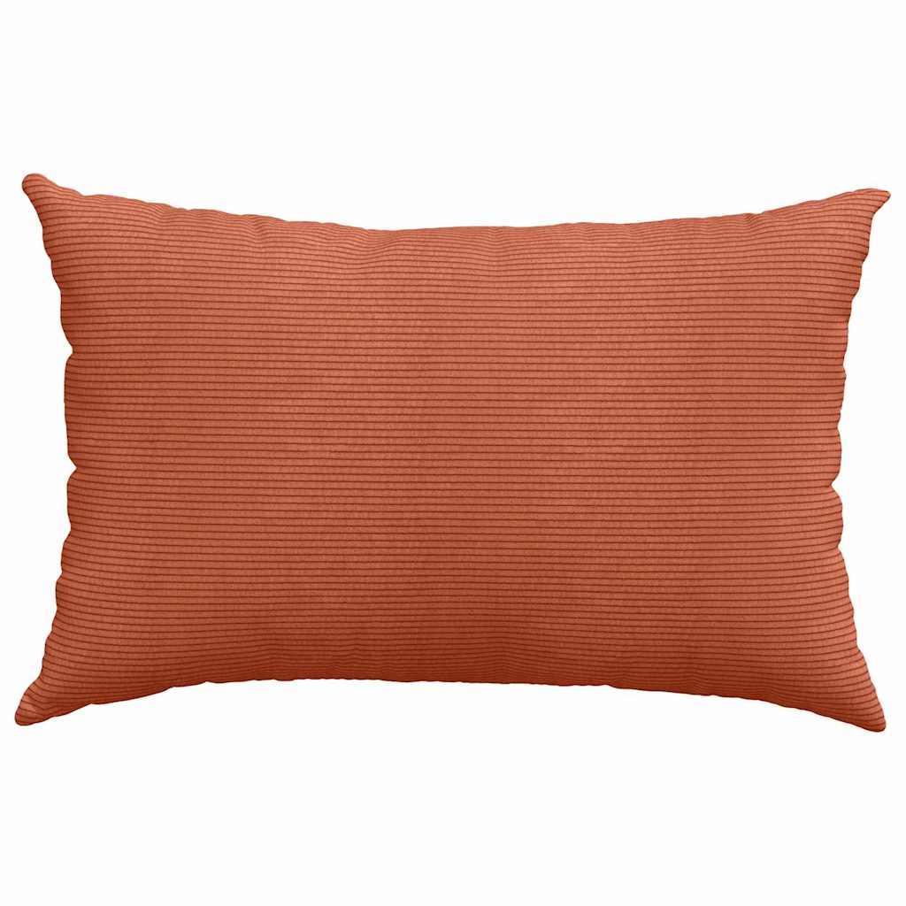 Sofakissen 2 pcs Rot-Orange 60 x 40 cm Cordstoff