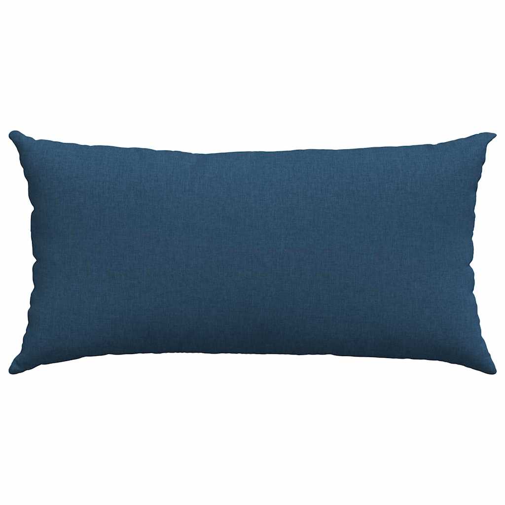 Sofakissen 2 pcs Blau 80 x 40 cm Stoff