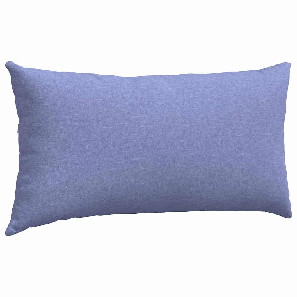 Sofakissen 2 pcs Blau 80 x 40 cm Stoff
