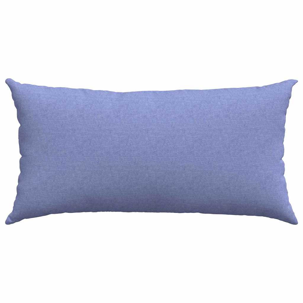 Sofakissen 2 pcs Blau 80 x 40 cm Stoff